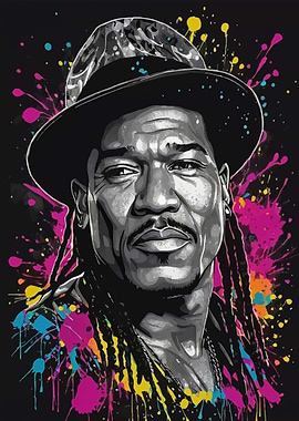 Melle Mel Colorful Splatter