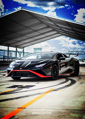 Lamborghini Huracan STO on Track