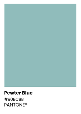 Pewter Blue Pantone Color Swatch