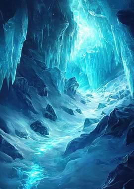 Icy Cave Landscape