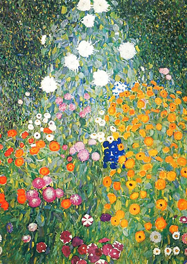 Gustav Klimt Flower Garden