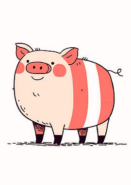 Cartoon Pig Illustration