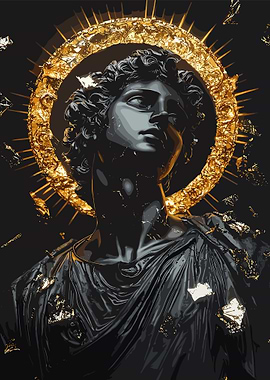 Statue with Golden Halo