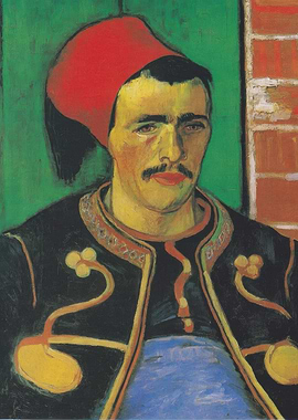 Man with Red Fez Painting