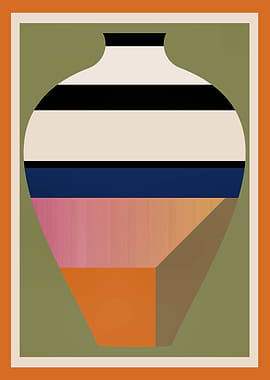 Geometric Abstract Vase 3