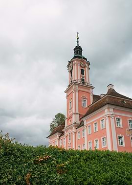 Baroque Building with Clock Tower