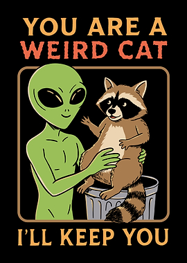 Alien and weird cat