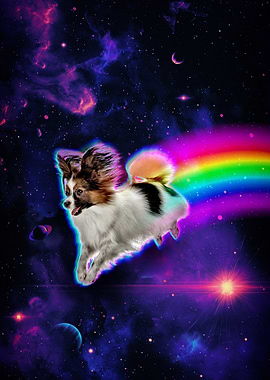 Rainbow Space Dog