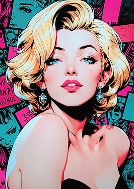 Marilyn Monroe Pop Art Portrait