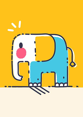 Cartoon Elephant Illustration