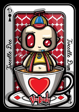 Tweedle Dee and Tweedle Dum Card