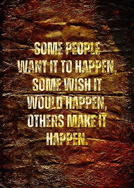 Motivational Quote on Textured Background