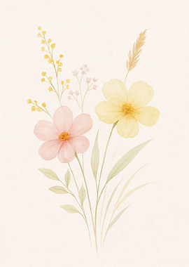 Watercolor Floral Bouquet