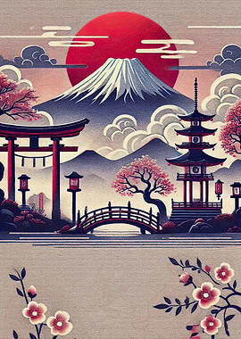 Japanese Landscape Fuji