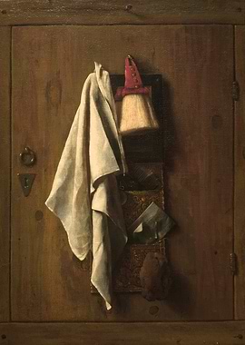 Still Life with Broom and Cloth