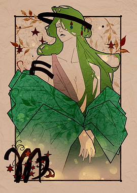 Virgo Zodiac Sign Art Illustration