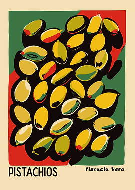 Pistachios Illustration
