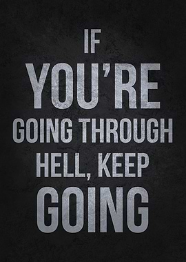 Keep Going - Inspiring Poster