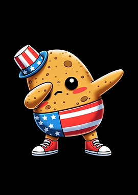 Patriotic Potato Dabbing