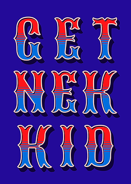 Get Nekkid Typography Art
