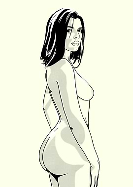 Woman Figure Line Art