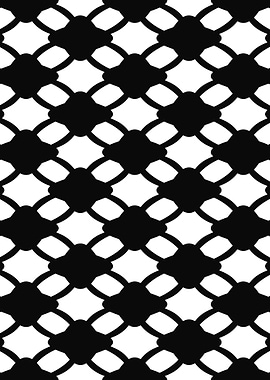 Black and White Geometric Pattern