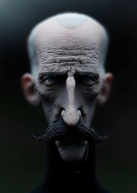 Stylized Portrait of an Elderly Man