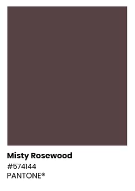 Misty Rosewood Pantone Color Swatch
