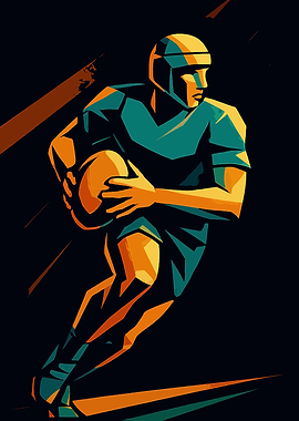 Rugby Player Illustration