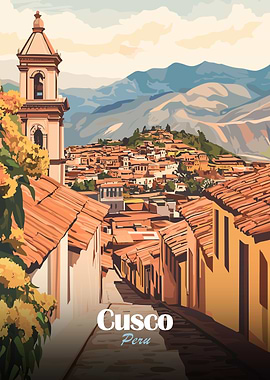 Cusco, Peru Travel Poster