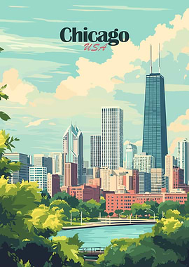 Chicago Skyline Illustration