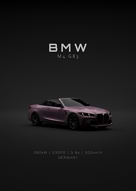 Front BMW M4 2025 G83 Velvet Specs