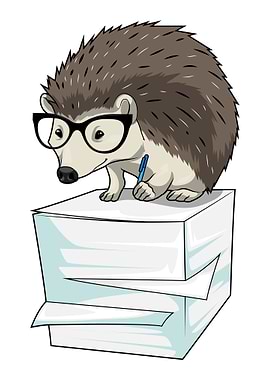Hedgehog Secretary Glasses