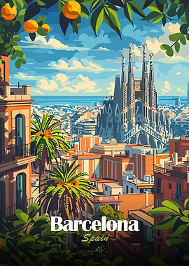Barcelona Spain Cityscape