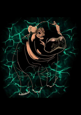 'Float Mode' Jamie's Hand-Drawn Hippo Collection