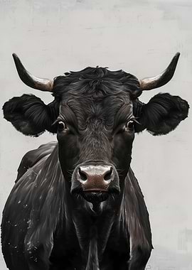 Portrait of a Black Bull