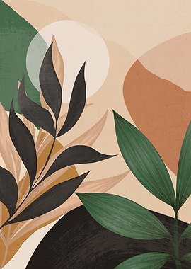 Abstract Botanical Illustration