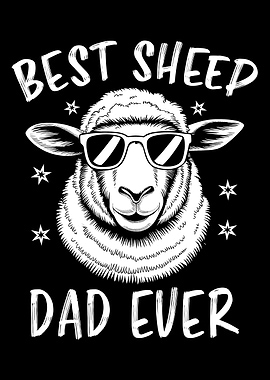 Best Sheep Dad Ever Illustration