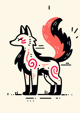 Stylized Fox Illustration