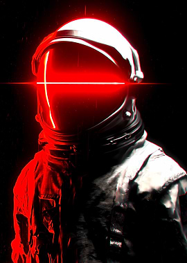 Signal from Nowhere - Astronaut with Red Visor