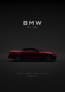 Red BMW M4 2025 G83 Specs