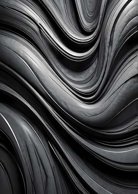 Abstract Black and Gray Wavy Texture