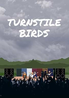Turnstile Birds Concert Illustration