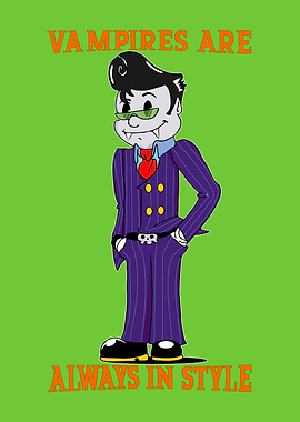 Cartoon Vampire in Style