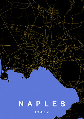 Naples, Italy City Map