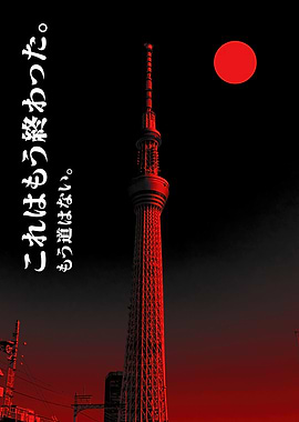 Tokyo Skytree Red Night