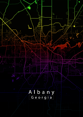 Albany, Georgia City Map