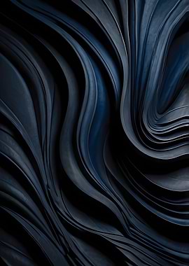 Abstract Dark Blue Wavy Lines