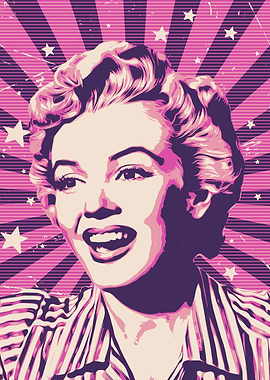 Marilyn Monroe Pop Art Portrait