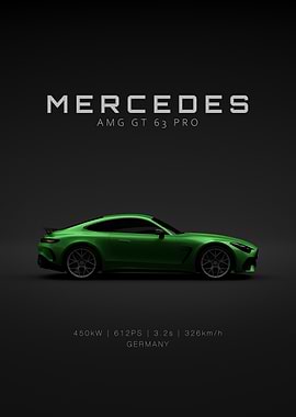 Green Mercedes AMG GT63 PRO 2025 Specs